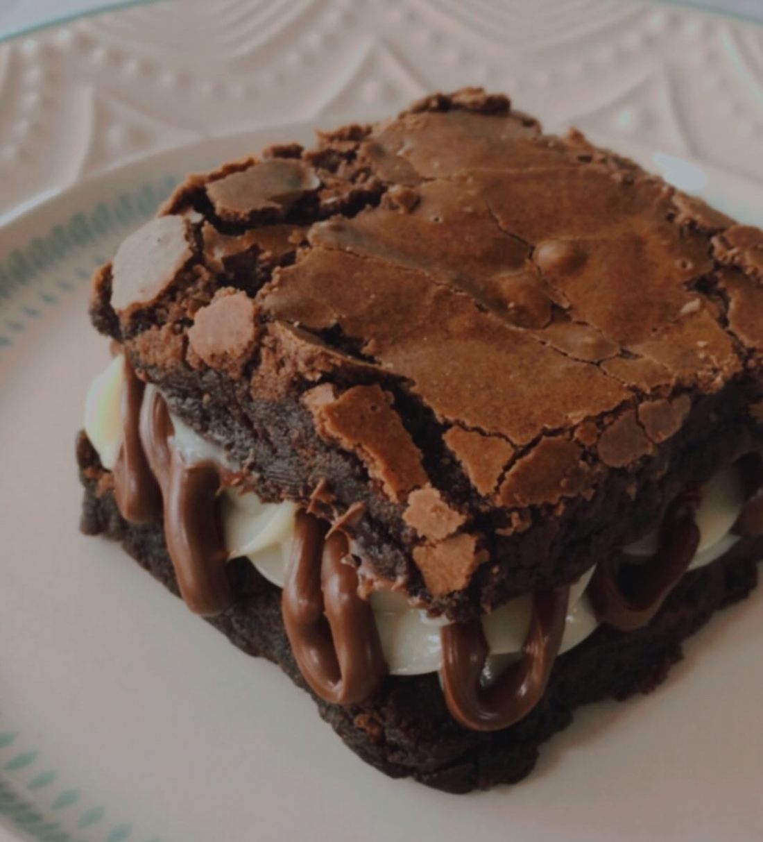 Brownie Ninho com Nutella